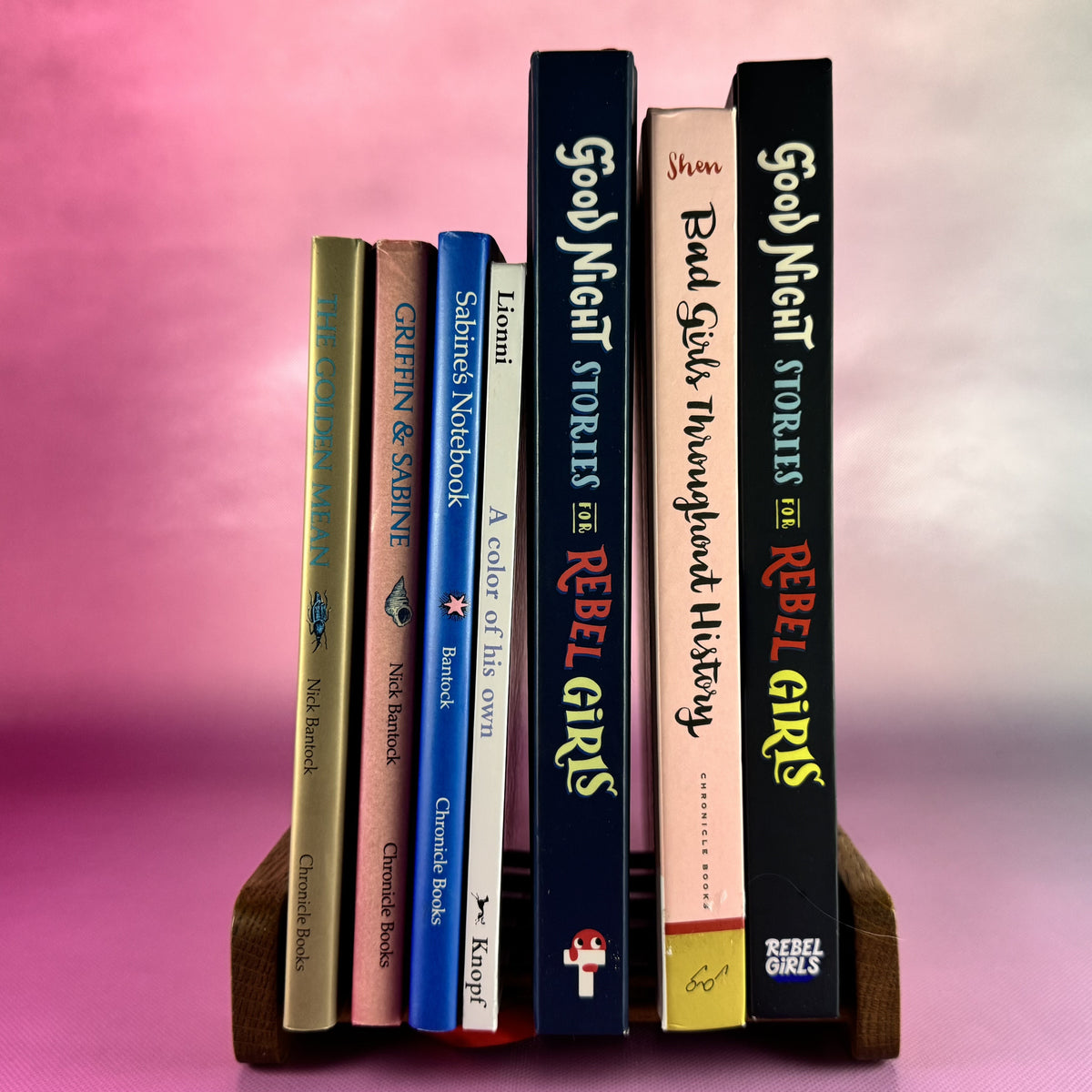 Vintage Child's Library Mini Book Rack