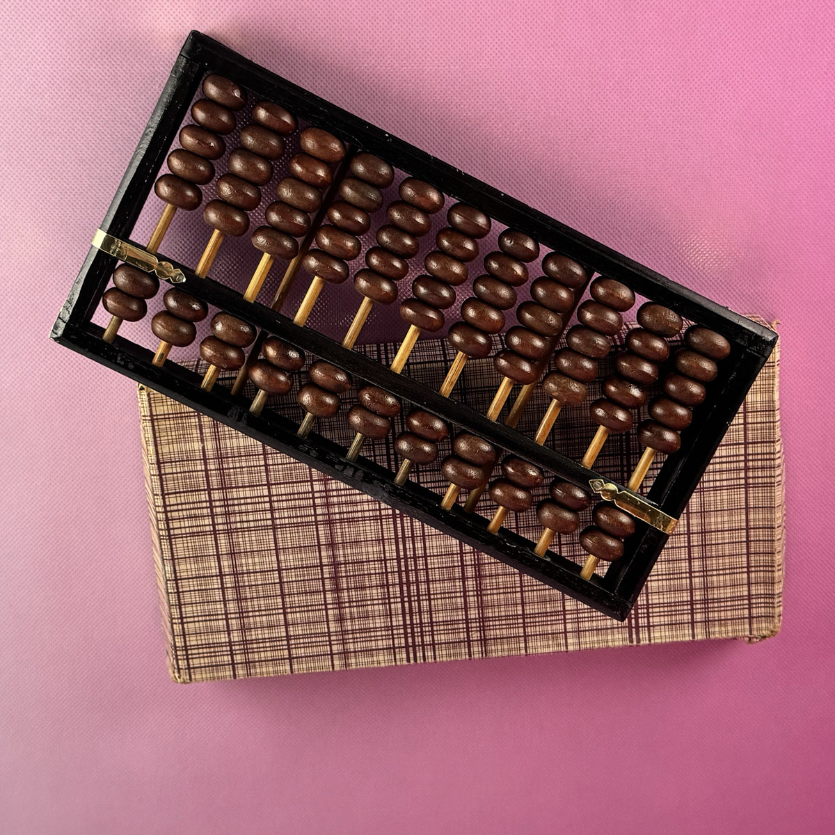 Vintage Wooden Abacus in Original Box
