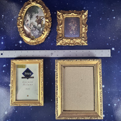 Gold Metallic Florentine-styled Embellished Frames
