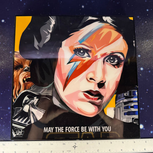 Princess Leia Pop Art Poster “May the Force be with you”