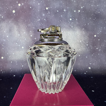 Art Deco, Hollywood Glam Vintage Cut Crystal Lighter