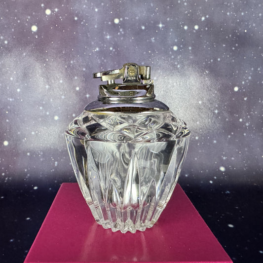 Art Deco, Hollywood Glam Vintage Cut Crystal Lighter