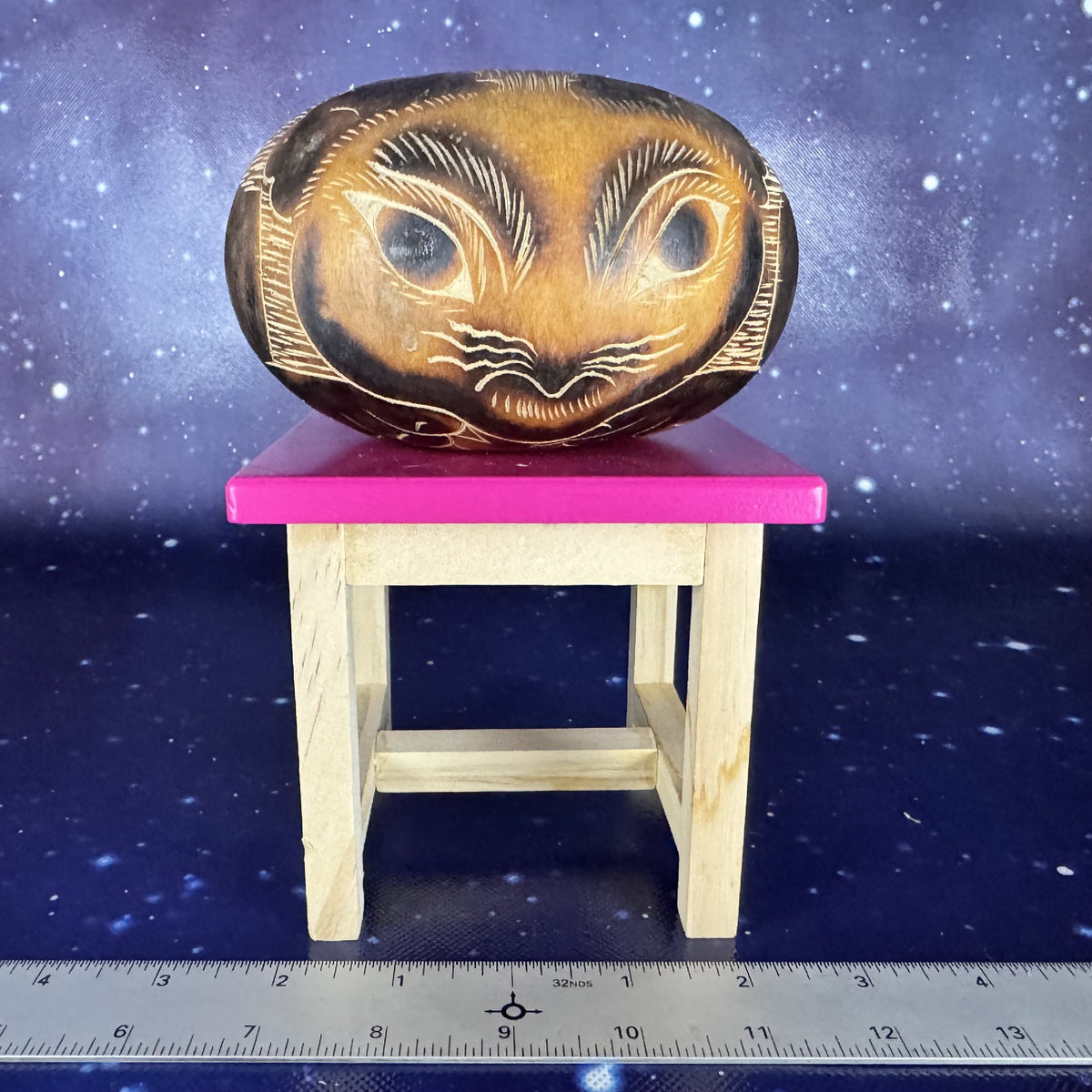 Hand-painted Cat Gourd