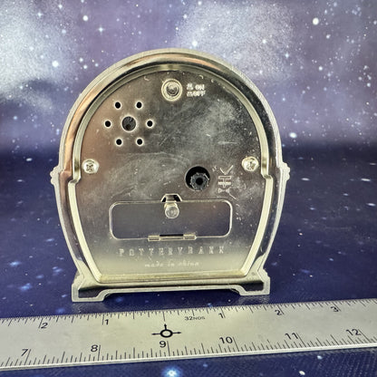 Desktop Vintage-Style Silver-tone Clock