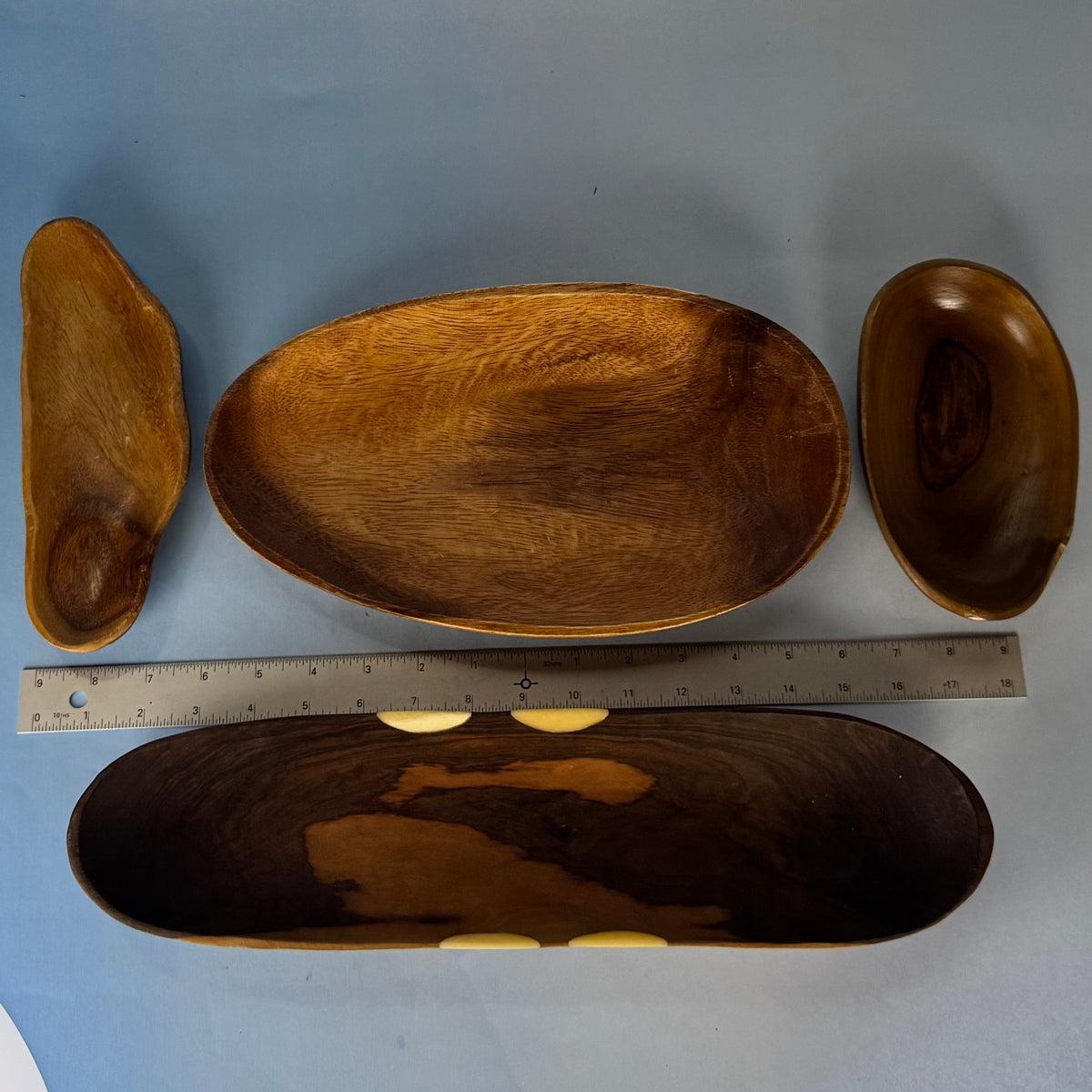 Set of Handmade Wooden Bowls