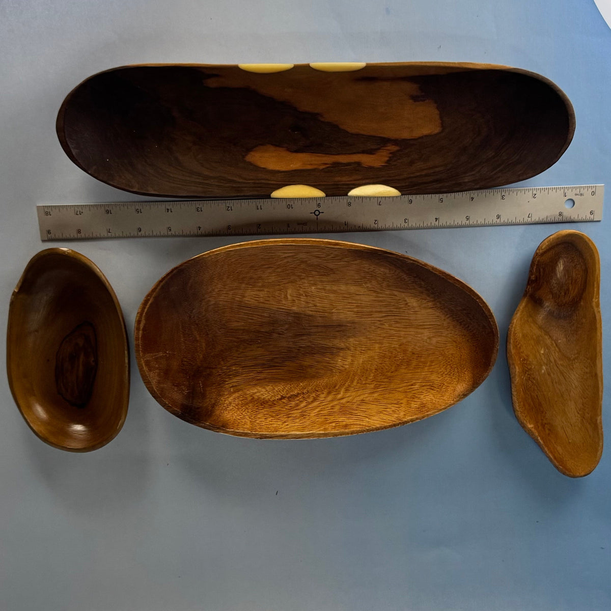 Set of Handmade Wooden Bowls
