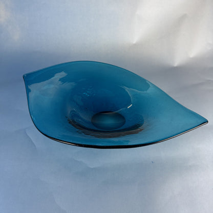 Vintage Viking Glass Epic Bluenique Platter.