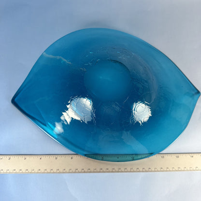 Vintage Viking Glass Epic Bluenique Platter.