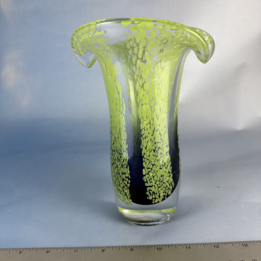 Vintage Teleflora Flared Lip Artglass Vase