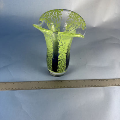 Vintage Teleflora Flared Lip Artglass Vase