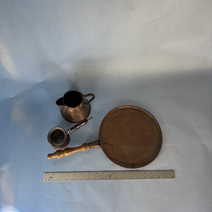 Trio of Vintage Copper Vessels