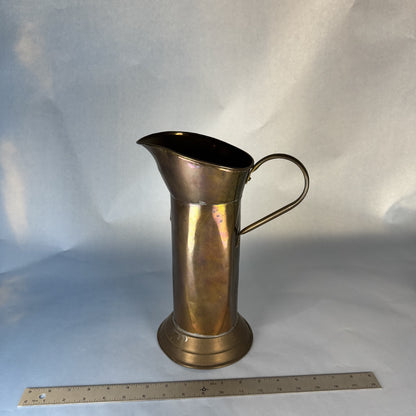 Patinaed Copper Ewer with Handle