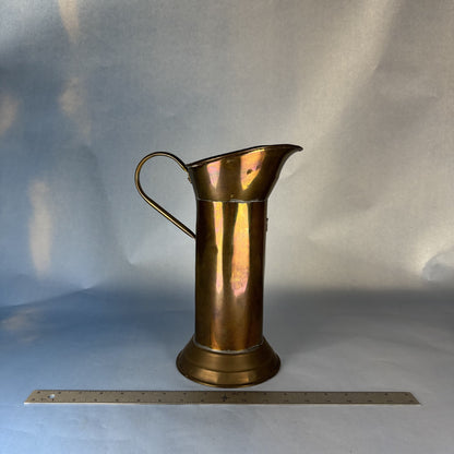 Patinaed Copper Ewer with Handle