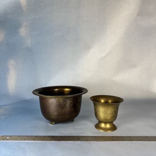 Two Brass Vessels