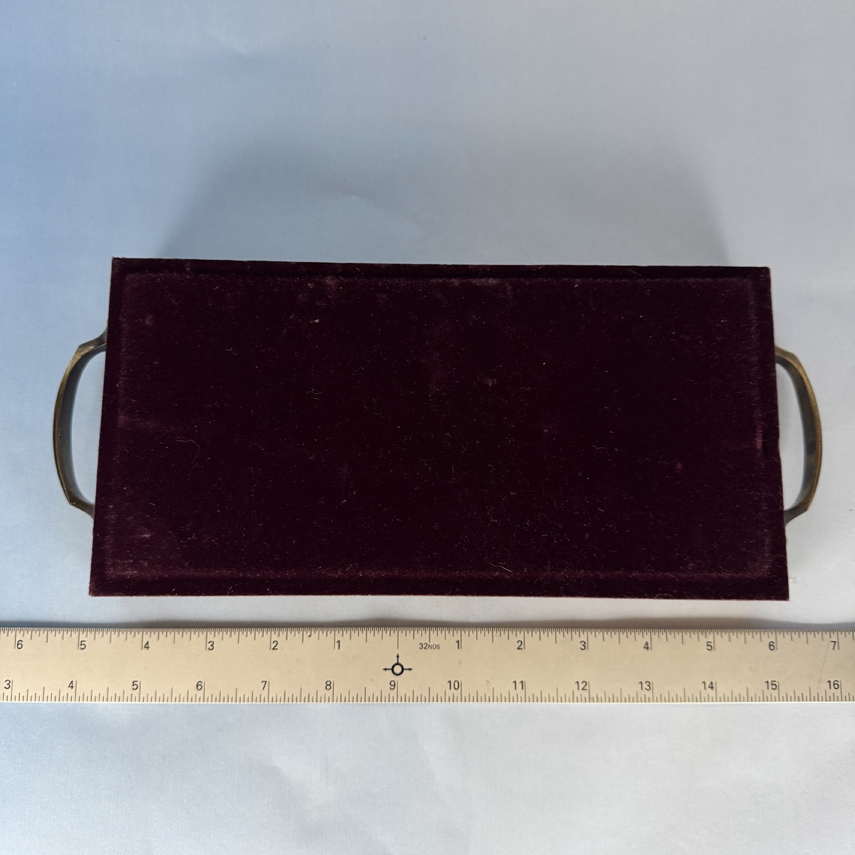 Brass Enameled Boho Chic Tray with Handles