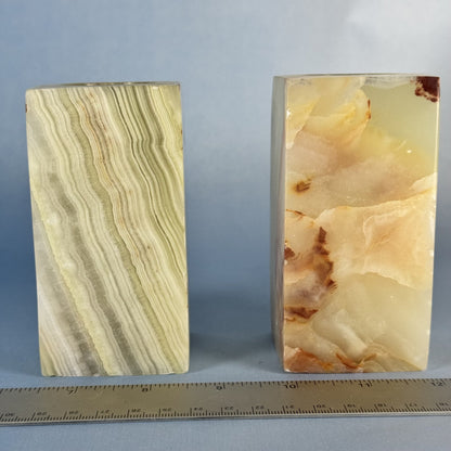 Pair of Vintage Onyx Candle Holders