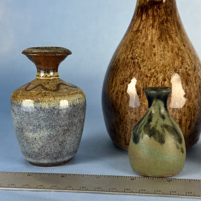 Set of Four Hand-Made Ceramic Vases