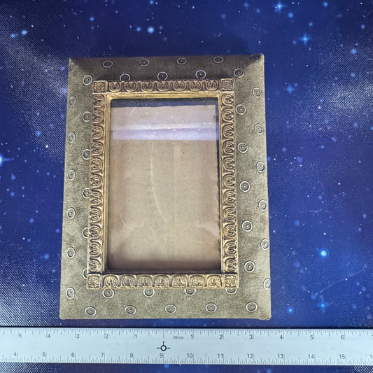 Bronze Embroidered Fabric Frame