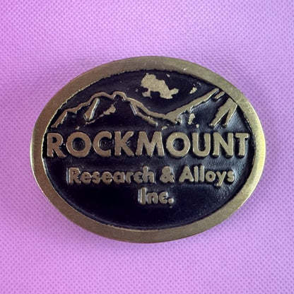 Vintage Rockmount Brass Belt Buckle