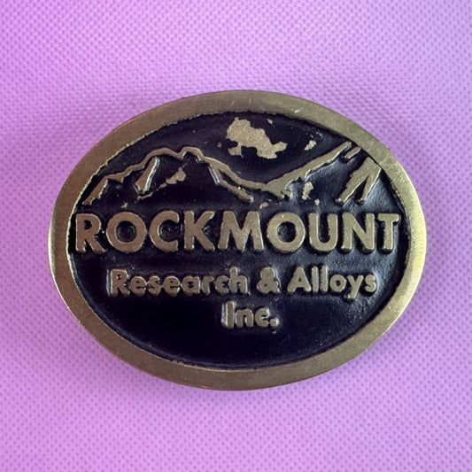 Vintage Rockmount Brass Belt Buckle