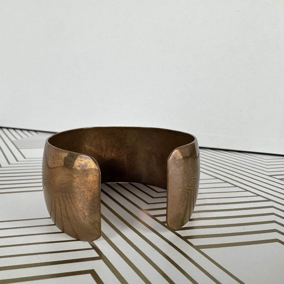 Vintage Mexican Copper Cuff with Fetish Design
