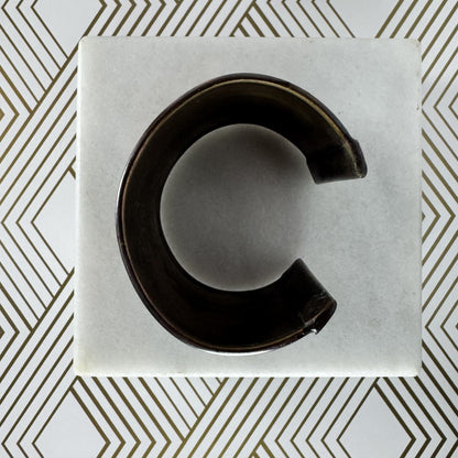 Copper Cuff Bracelet with Tribal Etchings