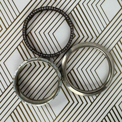 925 Silver Bangle Bracelet with Pair Costume Jewelry Bangles