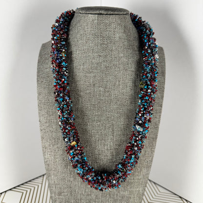 Hand-strung Multi-Color Beaded Necklace