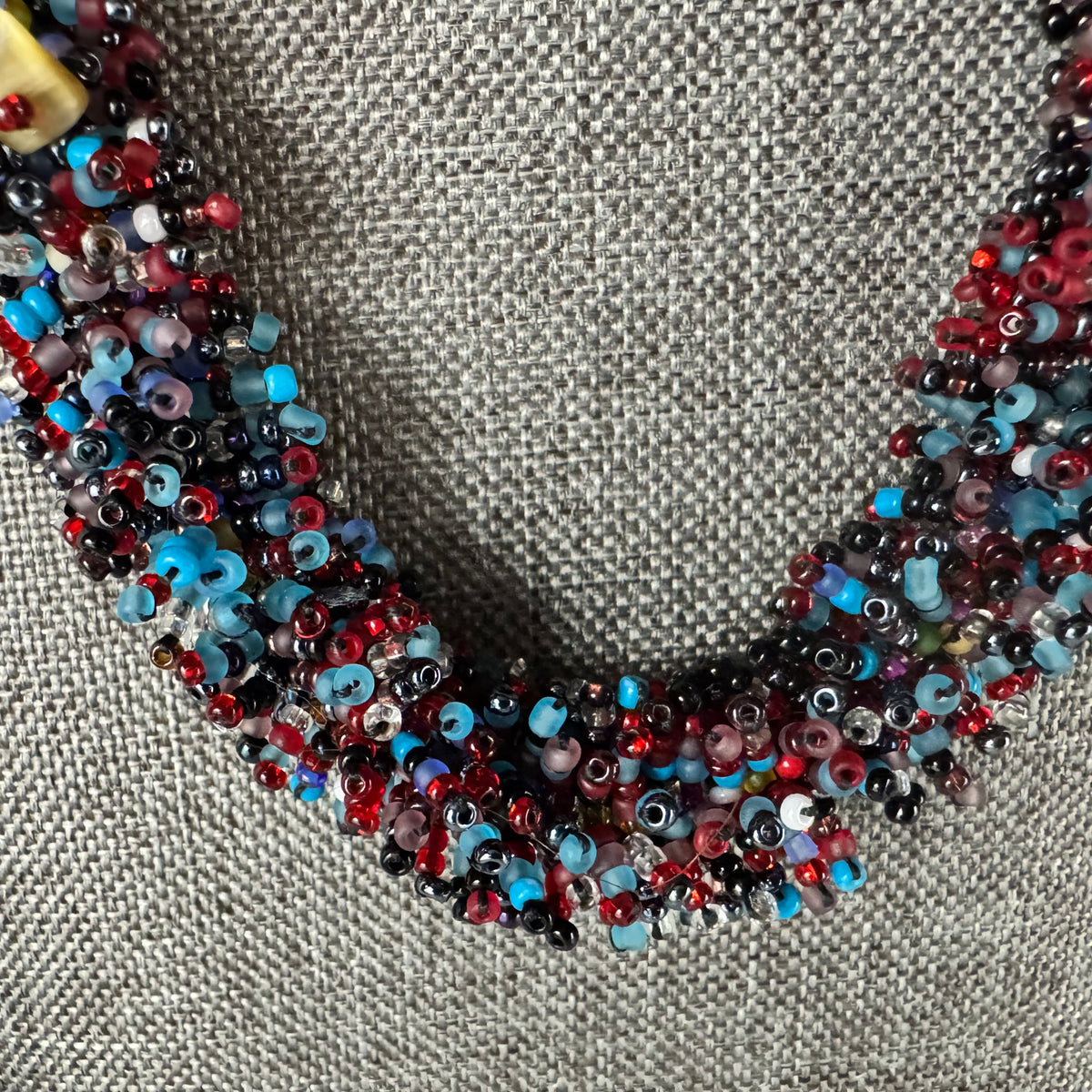 Hand-strung Multi-Color Beaded Necklace