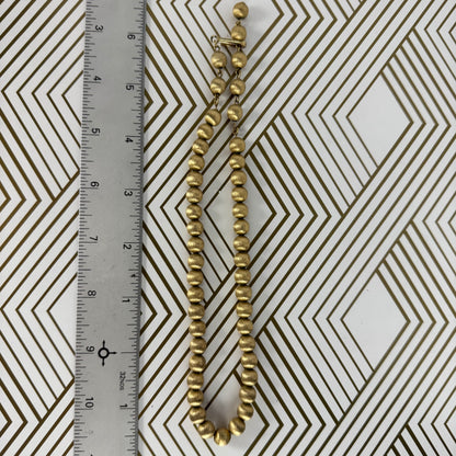 Vintage Gold-filled Beaded Choker with Matte Finish