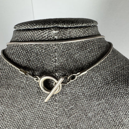 Sterling Silver Pendant and Chain with Lapis Stone