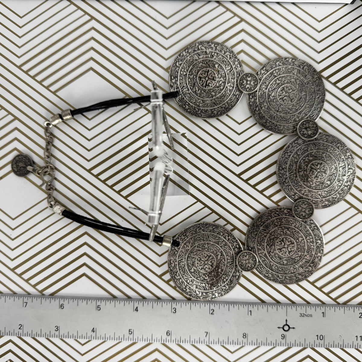 Vintage Coin Medallion Necklace and Earring Set