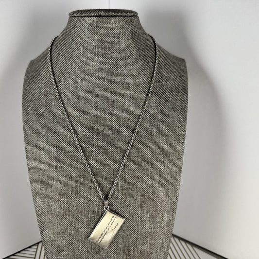Sterling Silver Love Note Necklace