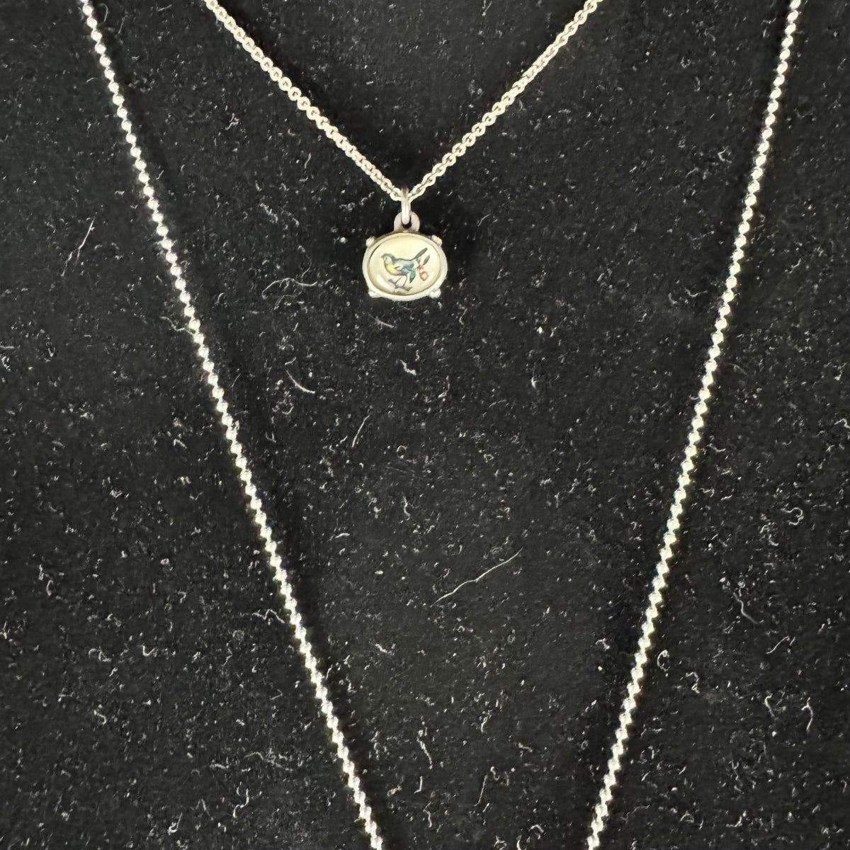 Sweet Pair of Bird Necklaces