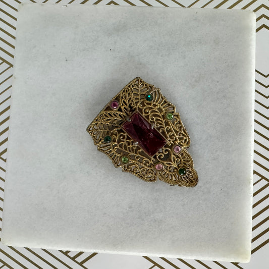 Antique Gold-Filled Shoe Clip