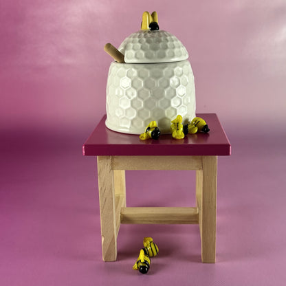 Bee Hive Honey Pot