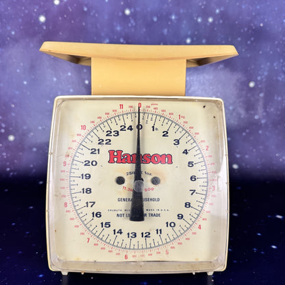 White Vintage Hanson General Household Kitchen Scale
