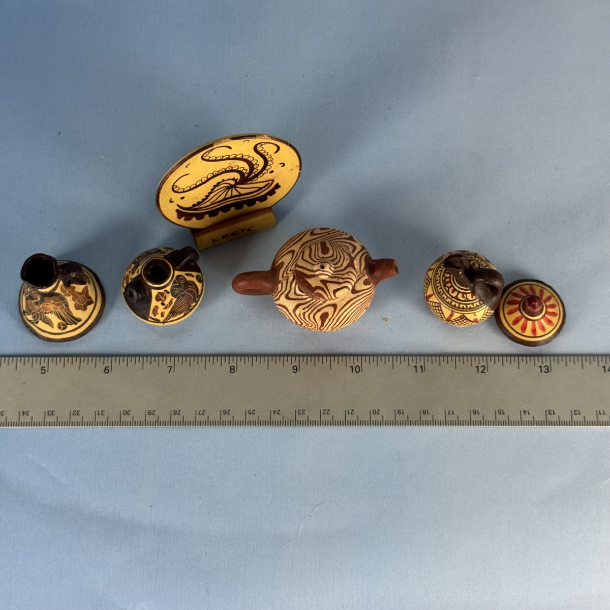 Handmade Minoan-style Mini Pottery Set