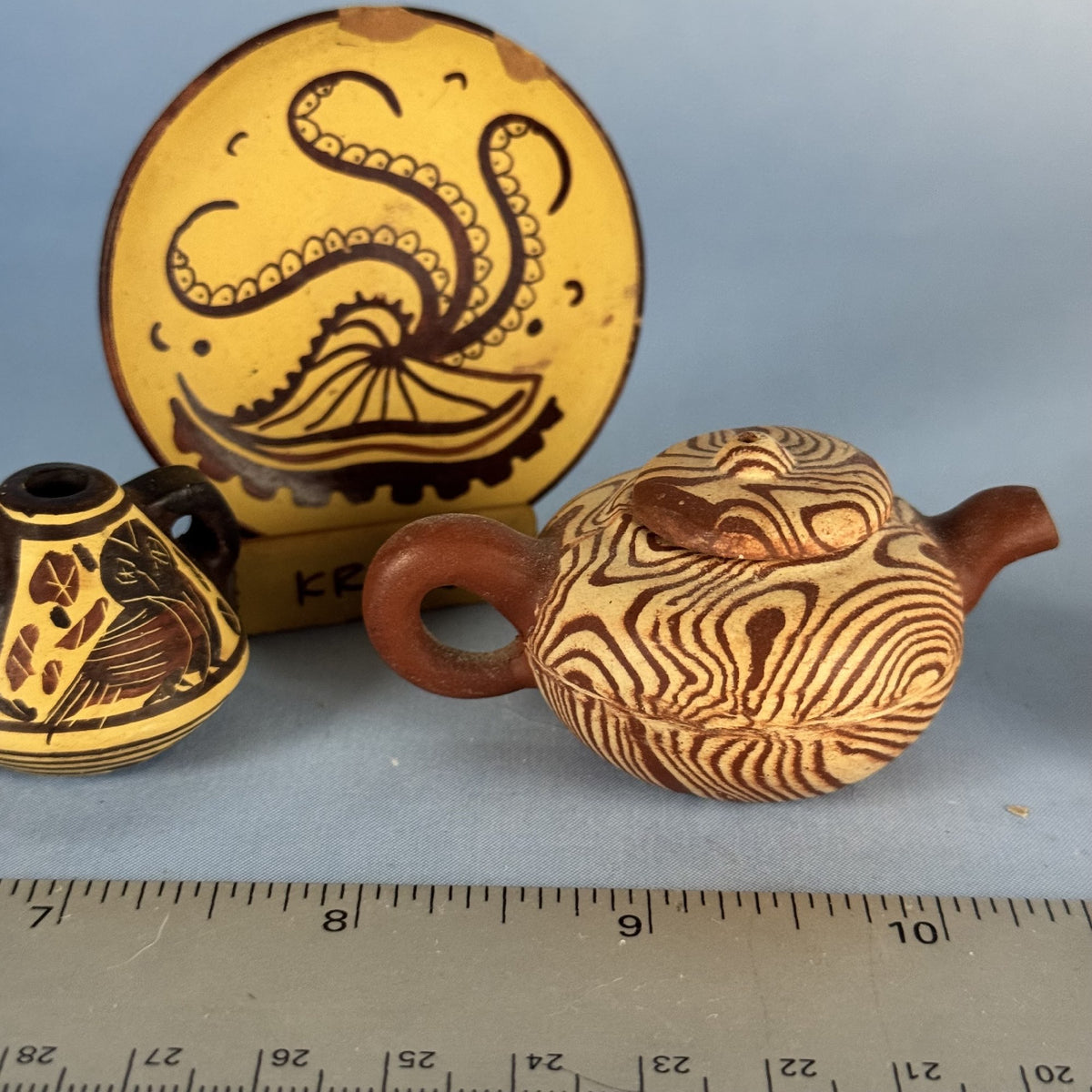 Handmade Minoan-style Mini Pottery Set