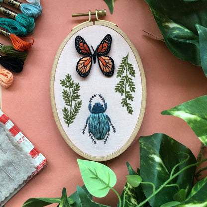 Bug Collector- 3D Insect Embroidery Kit for Advanced Stitchers