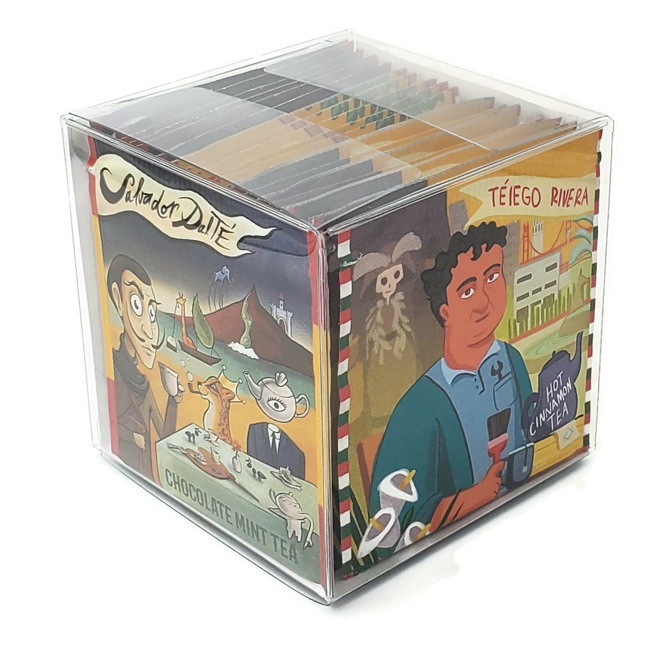 ArTEAists Organic Kosher Tea Sampler: Frida Kahlo, Diego Rivera, Vincnet Van Gogh, Salvador Dali.