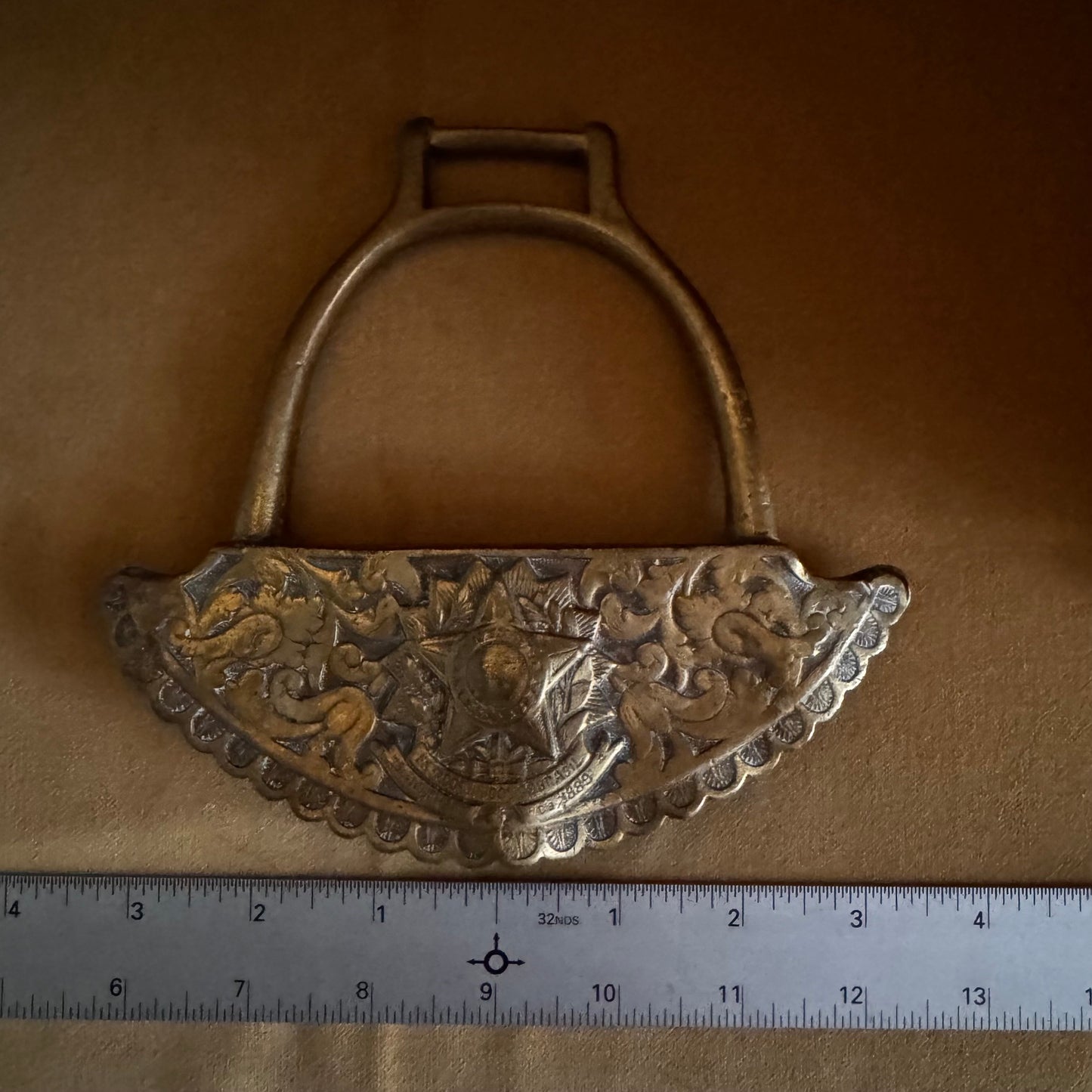 Antique Bronze Brazilian 1889 Stirrup