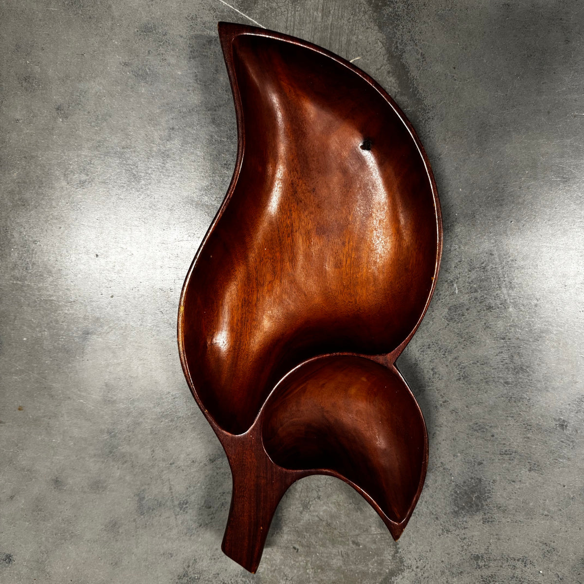 Monkeypod Wooden Compartment Serving Bowl