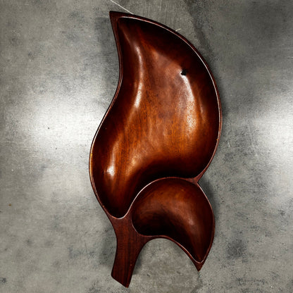 Monkeypod Wooden Compartment Serving Bowl
