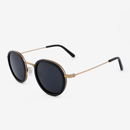 Featherlight Titanium and Wood Sunglasses