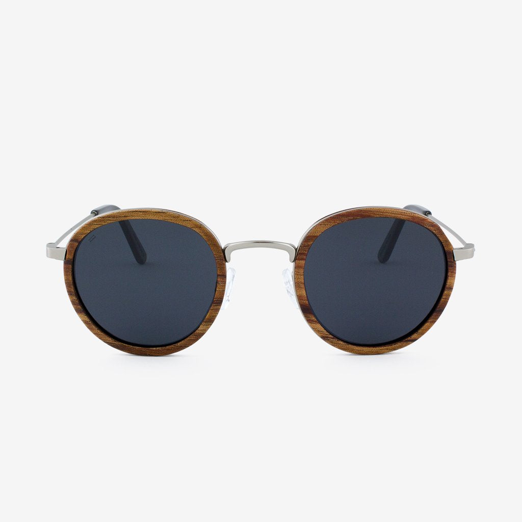 Featherlight Titanium and Wood Sunglasses