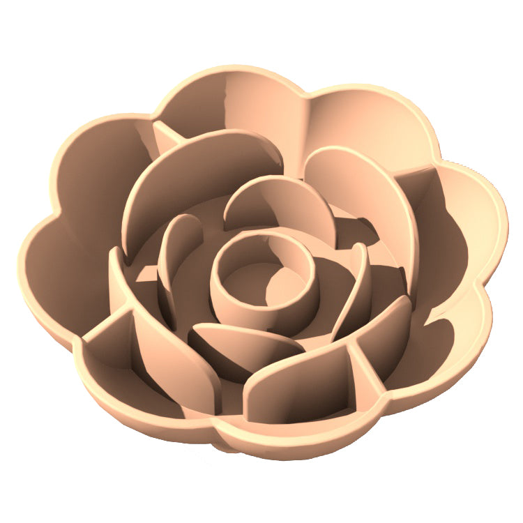 Slow Feeder for Pets: Rose-Shaped Silicon