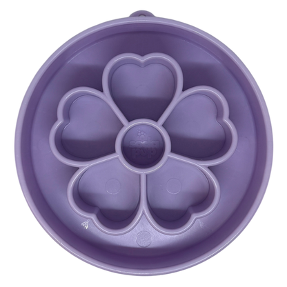 Flower eBowl Deep Slow Feeder Dog Bowl for Enrichment | USA Made