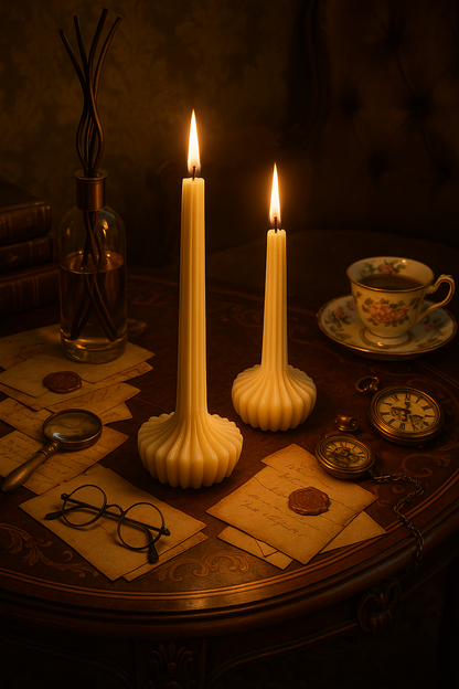 Lantern Pillar Soy Sculpture Candle