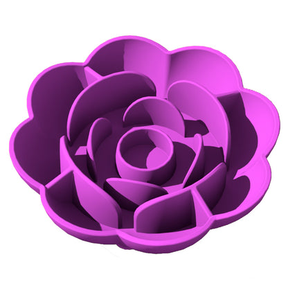 Slow Feeder for Pets: Rose-Shaped Silicon
